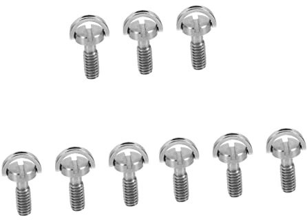 Parliky Lot De 3 Vis Ergonomiques 1/4 pour Supports D'appareil Photo Trépied Monopode Plaque À Dégagement Rapide pour Une Installation Facile 3 Pièces X 3