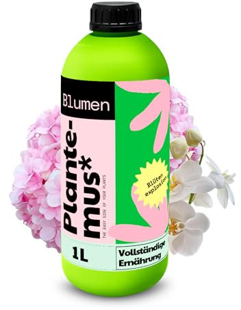 PLANTEMUS Flüssigdünger für Orchideen, Rosen und Hortensien – Blumendünger flüssig mit Mikronährstoffen, schnell wirkender Orchideendünger, 1 l