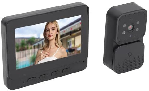 Annadue di Videocitofono con Display da 4,3 Pollici Fotocamera da 8 MP, Visione Notturna, Voce Bidirezionale per la Sicurezza Domestica con Videocitofono HD 1080P
