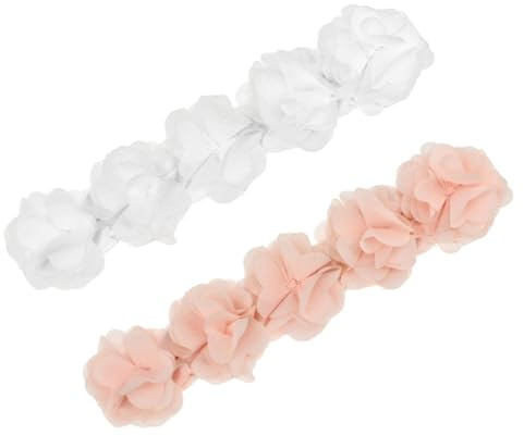VICASKY 2pezzi Fasce Per Cerchietti e Rosa Per Neonate e Accessori Per e Allungabili