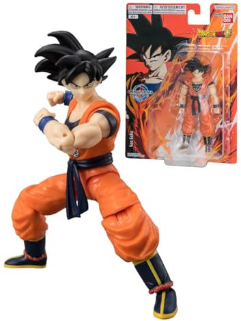 DRAGON BALL Evolve Goku Action Figure - 12.5cm Super Anime Toy - Bandai Collectible Action Figure - Anime Gifts for Fans