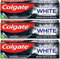 Colgate 3 x Advanced Charcoal Whitening Toothpaste 75ml | Deep Clean Whitening Paste with Activated Charcoal for Stain Removal, Fresh Breath, Enamel Protection and Healthy Gums | Fluoride Formula