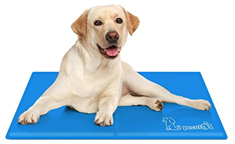 pecute Dog Cooling Mat Medium 65x50cm, Durable Pet Cool Mat Non-Toxic Gel Self Cooling Pad, Great for Dogs Cats in Hot Summer