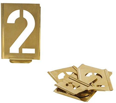 KUKKO Pochoirs de signalisation professionnels avec mécanisme à emboîter chiffres (150 mm).