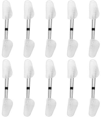 Greenfields 10 Pairs of Men & Womens Plastic Shoe Trees Stretchers Maintain Shape Footwear Expanders for Bunions - Expands Length, Width of Tight Footwear Universal for All Shoe Sizes