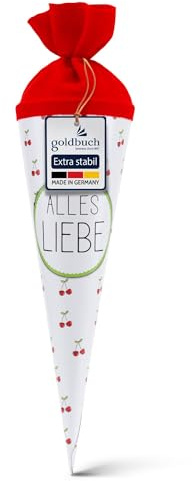 goldbuch- Cornet Surprise, Cerises, 93 212, « Alles Liebe », 35 x 11,5 x 11,5 cm
