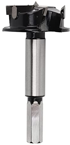 Broca Forstner, Abridor de Orificios de Acero de Aleación de 3 Hojas de 35 Mm con Broca de Límite, Punta de Carburo Utilizada para Instalar Bisagras Perforación de Carpintería