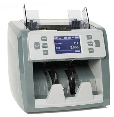 MZZYG Banknote Counter Counterfeit Fake Bank Note Counter And Detector With LCD Large Display