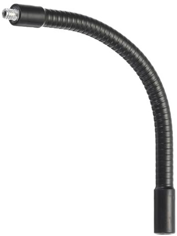PATIKIL 8 Gooseneck, 1/4-20 Female to Male Thread Metal Universal Hose Flexible Arm Gooseneck Tube Extension Holder for Action Camera, Phone, Microphone, Black