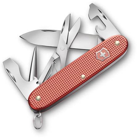 Victorinox Schweizer Taschenmesser Pioneer X Alox Limited Edition 2025, Multitool, Swiss Army Knife, 9 Funktionen, Klinge, Schraubendreher, Rot