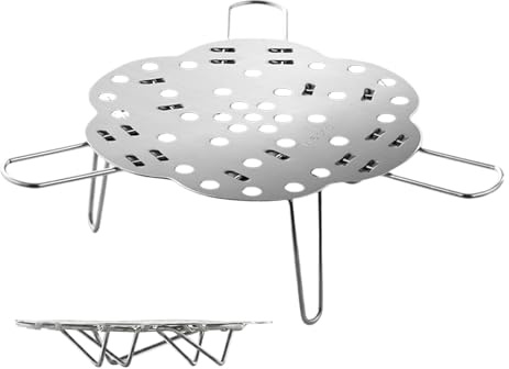 Vaporiera per verdure – pieghevole | Griglia per cottura a vapore | Inserto per cottura a vapore in acciaio universale - design telescopico per pentole per pentole a pressio
