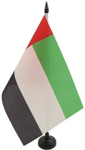 AZ FLAG Bordsflagga Fujairah 21x14 cm Fujairansk 100D Polyester Plastfot