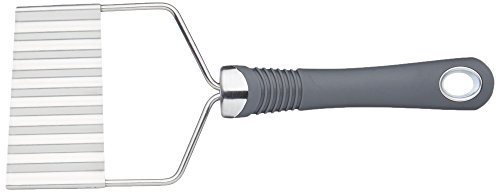Kitchen Craft, tagliapatate in Acciaio Inox, con Lama ondulata, Acciaio Inossidabile, Silver/Grey, 21.3 x 8.1 x 1.2 cm