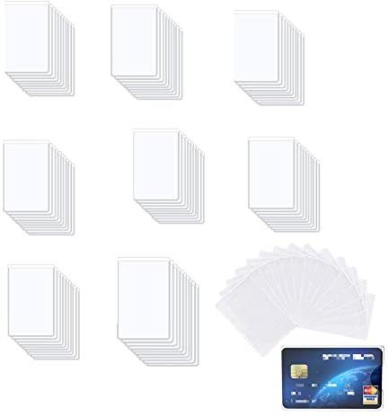 100 Piezas Funda Protectora Tarjeta de crédito y débito,Juego de Cubiertas de protección para Tarjetas,TProtector Pasaporte