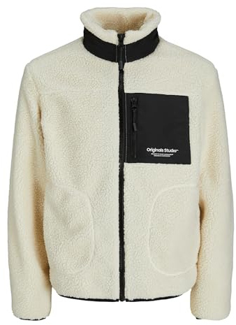 JACK & JONES Jorvesterbro Teddy Jacket SN Giacca, Ballerino di Nuvola, XL Uomo