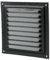 300x300mm METAL LÜFTUNGSGITTER - Schwarz, mit INSEKTENSCHUTZ Ventilation Gitter Abluft/Zuluft Entlüftung Belüftung