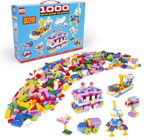 abeec Building Blocks Set X 1000pcs, Construction Building Blocks, Leading Brand Compatible, Blocktech Classic Building Bricks, Construction Play Set For Boys And Girls