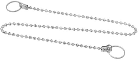 Chaîne à billes 380 mm. Chaîne pour bouchon de lavabo, chaîne de bouchon d'évier,