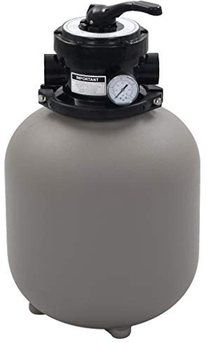 Xichuzi Filtro de Arena de Piscina válvula de 4 Posiciones, Depuradora Piscina, Depuradora Arena, Arena para Depuradora Piscina, Filtro De Arena para Piscina, Gris 350 mm