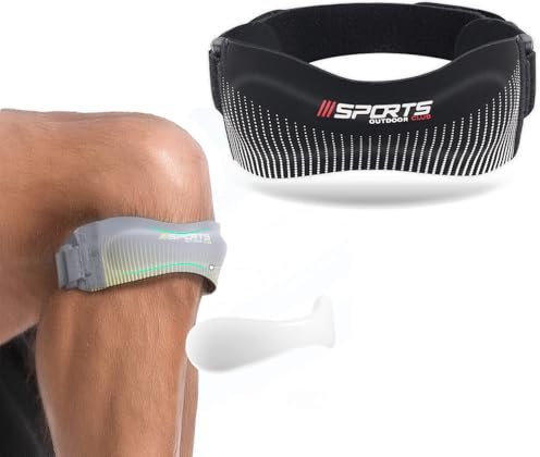 Coogime Lot de 2 genouillères rotuliennes pour homme et femme - Pour le sport, la randonnée, le football, la course, le tennis, les tendinites et les squats - Noir