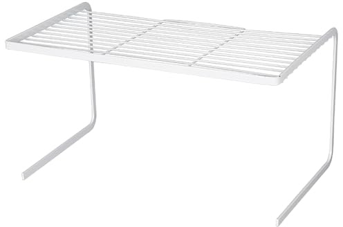 tapa encimera gas Placa de cubierta metálica para placa de gas de cocina, estantería apilable de varios niveles, estante de almacenamiento(White,37x22.5x10cm/14.6x8.9x3.9in)