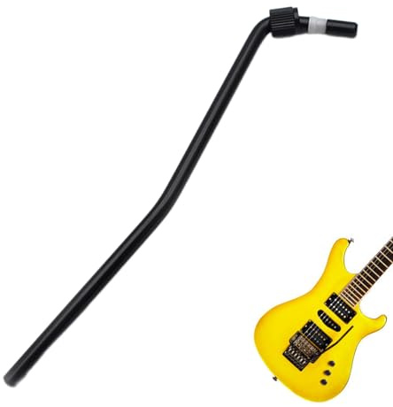 VBSYUYQ 6mm Zinc Alloy Tremolo Arm Double Lock Guitar Whammy Bar Black