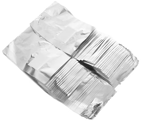 CIYODO Set de Papillotes et Lingettes Dissolvantes pour Vernis Gel Enveloppes Aluminium avec Coton Intégré pour Retrait Rapide et Hygiénique Du Gel Usage Professionnel et Domicile avec