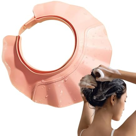 Univerrsal Fit - Protector de lavado – Visera de champú sin lágrimas de 24 x 24 cm, sombrero de protección ajustable a prueba de salpicaduras | Protector de cabeza para baño de bebé para adultos