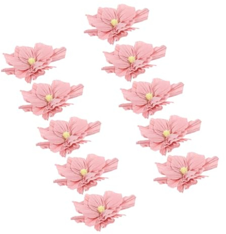 Toyvian Decorazioni Floreali in Carta Crespa Rosa 25 CM 10 Pezzi per Matrimoni Feste Shower Decorazioni per Camerette e Ambienti Interni