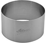 Ateco 48803 Round Cake Ring and Mold Dessert, Stainless Steel