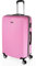 ITACA - Valigia 23Kg da stiva capiente Valigia rigida XL con ruote silenziose Valigia espandibile Trolley Grande Rigido leggero ideale per viaggi lunghi con Lucchetto a combinazione, Rosa