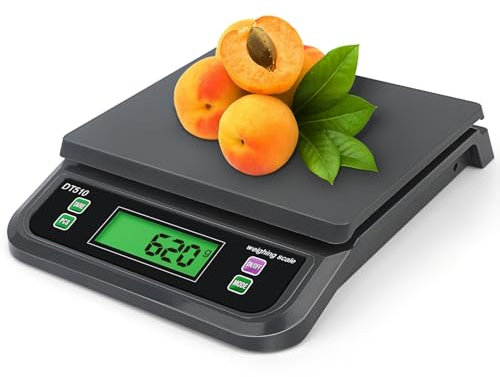 Balance de Cuisine 30kg / 1g Professionnelle Alimentaire Balances 6 Unités et Fonction Tare et Compte Haute Précision Numérique Balance avec Écran LCD Rétroéclairé Électronique balance pro