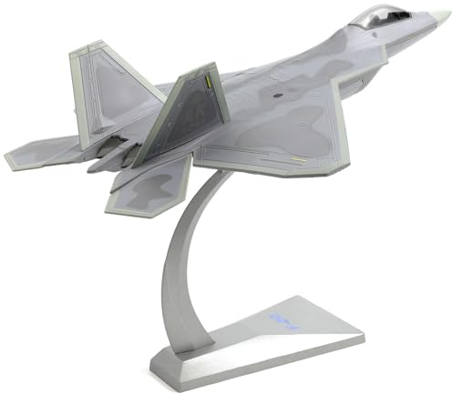 NUOTIE F-22 Raptor 1/72 Kit de Modèle d'avion en Métal Moulé sous Pression USAF Modèle d'avion en Alliage de Chasseur de Cinquième Génération avec Support (AK 093)
