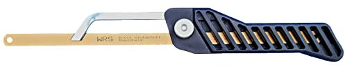 WRS Mini Handsäge. MADE IN GERMANY. 3-fach verstellbar, mit Universal-HSS-Bi-Metall Sägeblatt 300 mm, verstellbar, robust, flexibel auch an schwer zugänglichen Stellen