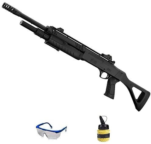 FO Fabarm STF/12-18 Long Black | Pacchetto pistola Airsoft (pallini in PVC). Arma ad aria compressa a molla. Calibro 6 mm (Potenza: 1 joule)