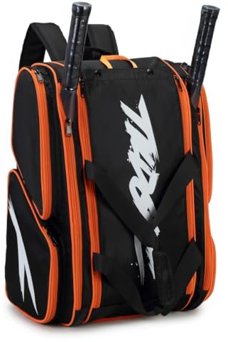 TILDOSAC Versatile Pickleball Backpack For Sport, Large Paddles Duffle Bag With Shoes Compartment For Travel Black