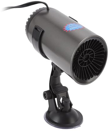 Yosoo Health Gear Car Heater Defroster Portable 2 in 1 12V Fast Heating Cooling Demister with 360 Rotatable Stand Cigarette Lighter Plug for Windshield Dashboard ABS 1 Pack