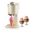 hzexun Ice Cream Maker Machine 1L, Homemade Gelato, Sorbet, Frozen Yoghurt Maker in 10 Minutes,Detachable Bowl & Mixing Paddle For Home Bar Cafe (Beige)