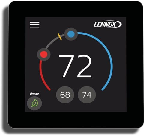 New Lennox L40 Dual Fuel 1 Stage Heat 1 Stage Cool Touchscreen Smart Programmable WiFi Thermostat with Auxiliary/Emergency Heat Options