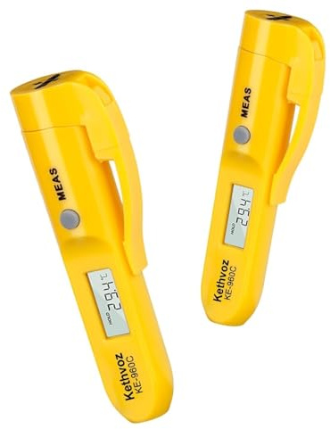Non Contact Infrared Food Thermometer, Digital IR Laser Thermometer Pen for Cooking, -22°F to 527°F Instant Read, No Touch Safe Hygienic for Meat, Grill, Candy, Wine, Baby Milk (2-Pack)