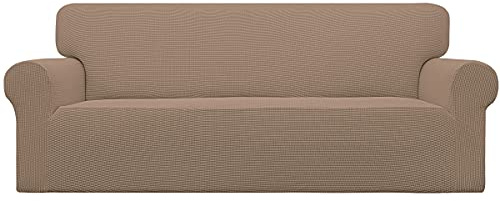 Easy-Going Stretch Couch Covers for Sofa Washable Large Camel