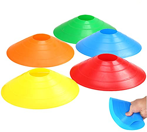 Vaupan Disc Cones - Training Cones Agility Soccer Cones for Training, Soccer, Football, Basketball, Sports, Games, Field Cone Markers (5 PCS)