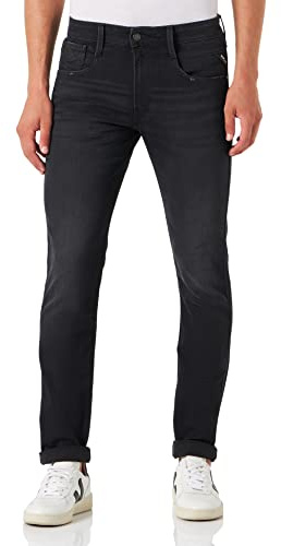 REPLAY Anbass Bio, Jeans Hombre, Negro (098), 28W / 32L