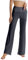 LaiEr Women's Bootcut Yoga Pants with Pockets High Waist Flared Bootleg Yoga Workout Pants with Side Pockets(Dark Grey,M)