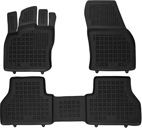 Hohe Gummi Fußmatten mit Rand passend für VW Caddy ab 11/2020/Ford Tourneo Connect ab 5/2022 AZUGA AZ10300446