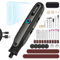 HARDELL Cordless Rotary Tool, 5-Speed Mini Rotary Tool Kit, Display Screen, Type-C Charging, Multi Tool with 69 Accessories for Cutting, Engraving, Sanding, Drilling, Polishing, Grinding, DIY Crafts