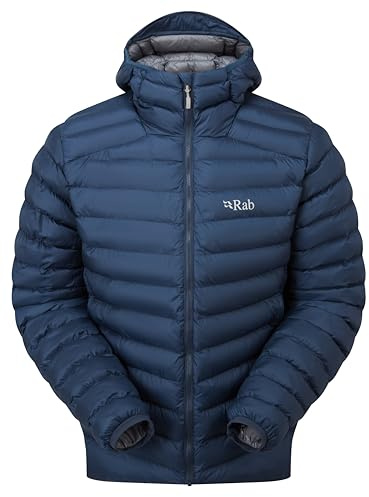 Rab Men's Cirrus Alpine Jacket - Lightweight Insulated Coat for Climbing & Mountaineering - Tempest Blue - Large