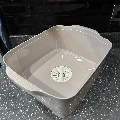 DISH WASHING UP BOWL KITCHEN SINK DISHWASHING BOWL DRAIN PLUG Soak Wash Drain