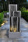 Fontana da giardino BK903 con parete d'acqua, 99 cm, fontana con illuminazione, cascata da giardino, fontana
