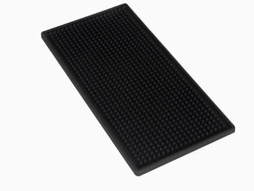 Jastown Tappetino Macchina Caffe 15x30 cm, Tappetino Antiscivolo Silicone,Tappetino Cocktail,Accessori Per Baristi, Tappetino Versatile Per Cucina, Bancone Bar, Sottobicchiere Da Scrivania (2PCS)
